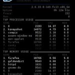 conky, Fedora 13, multiple configuration, top processes, top memory